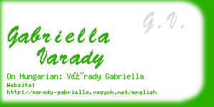 gabriella varady business card